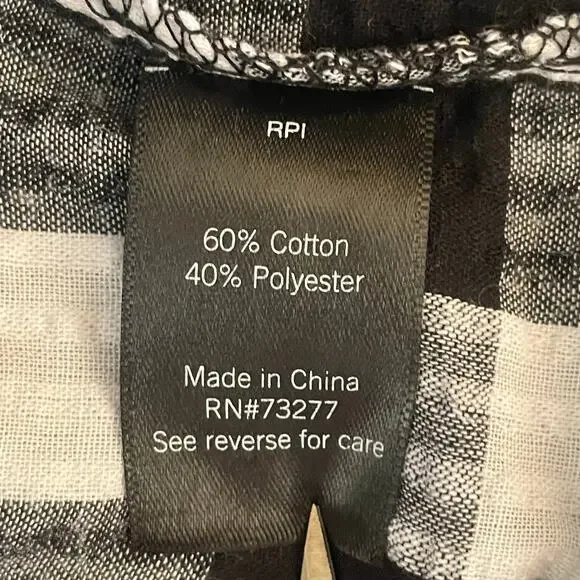 Croft & Barrow Gingham Seersucker Tiered Midi Dress Womens 1X Cottage Coastal - Picture 11 of 12